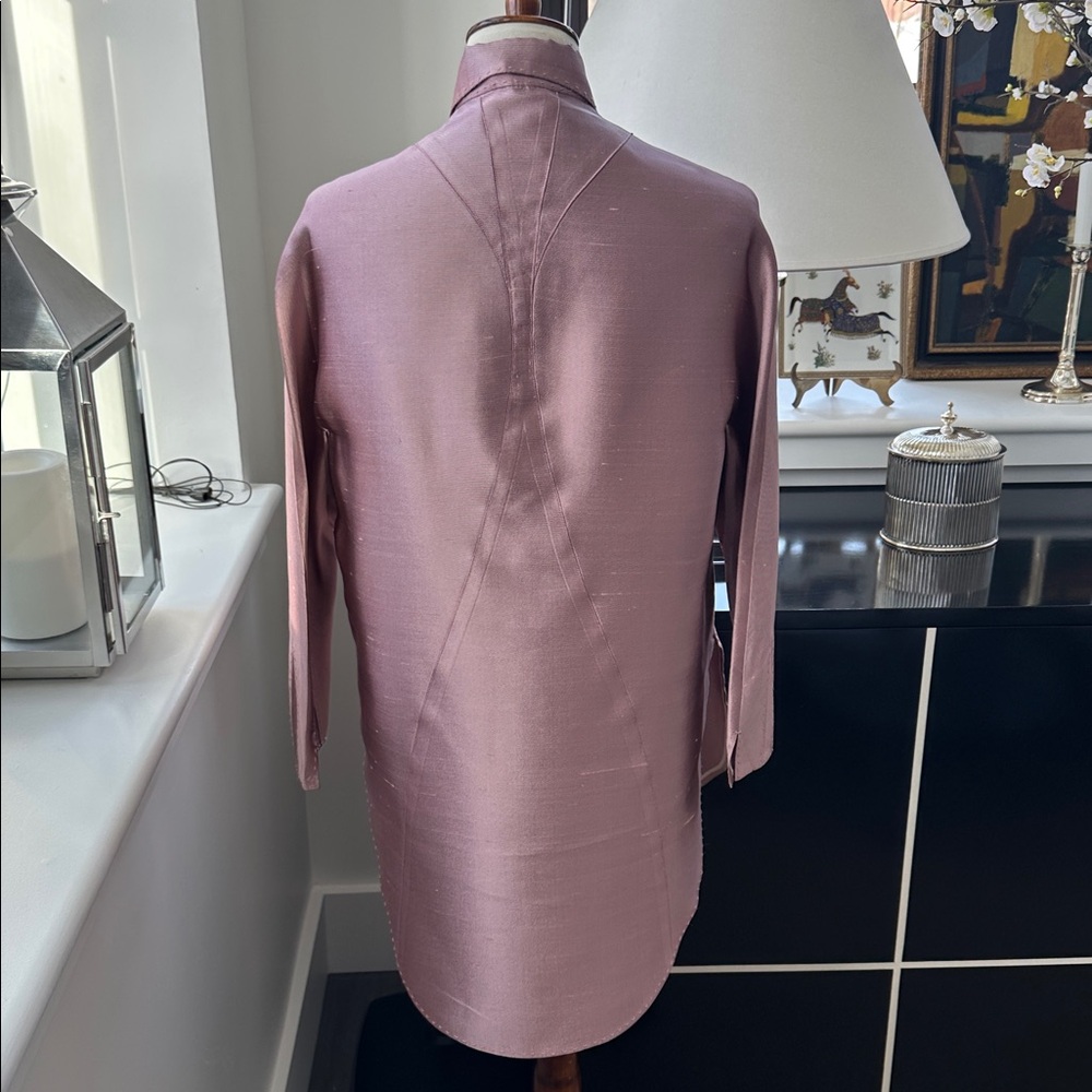 Chado Ralph Rucci Light Purple/Pink Vintage Silk Shantung Tunic M - Picture 3 of 11